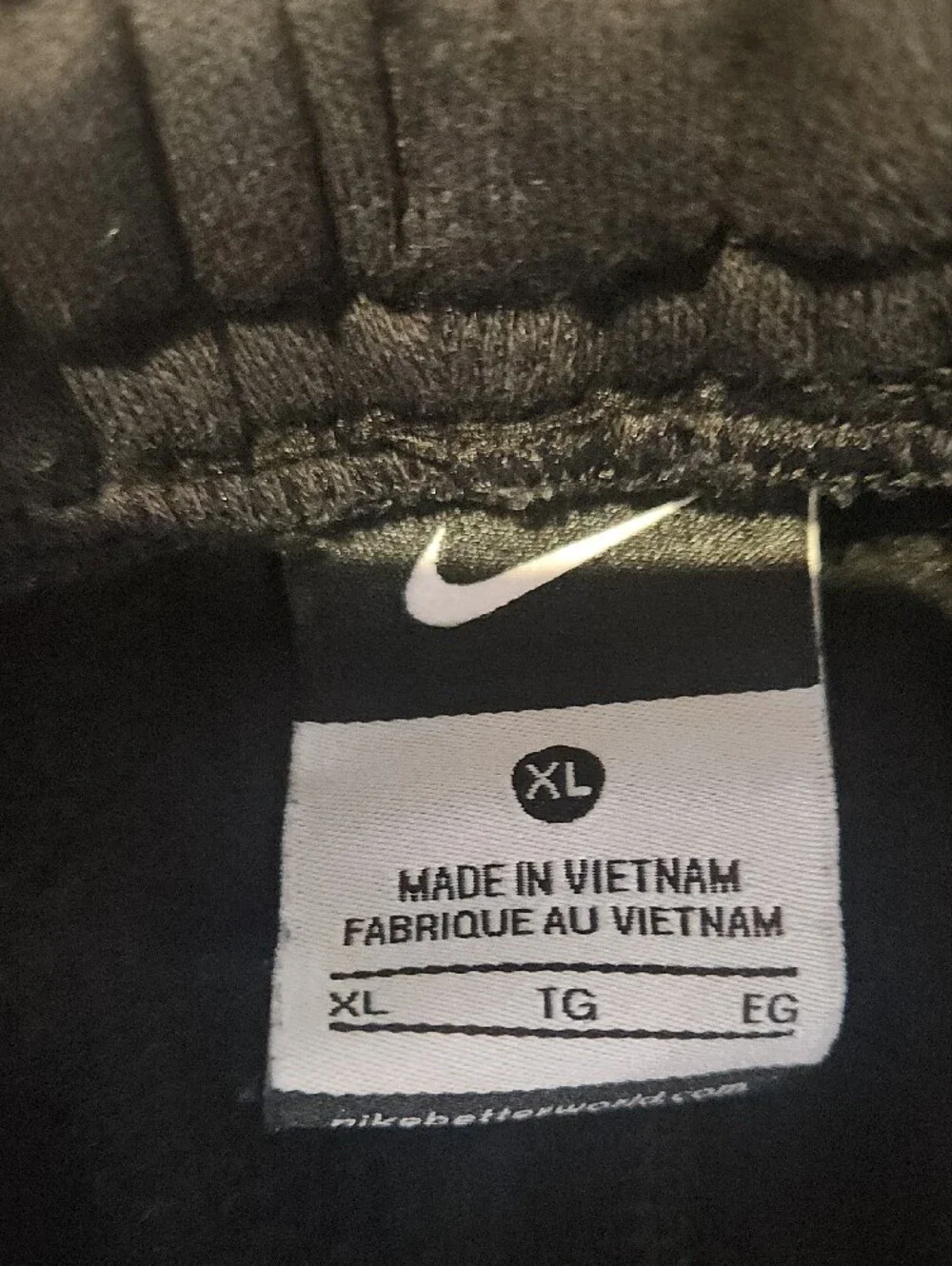 Nike Kids Black Sweatpants with White Swoosh